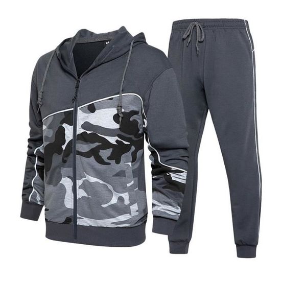 Survêtement Unisexe WSLCN - Sweat à Capuche + Pantalon Jogging (coton/polyester, Plusieurs Tailles)