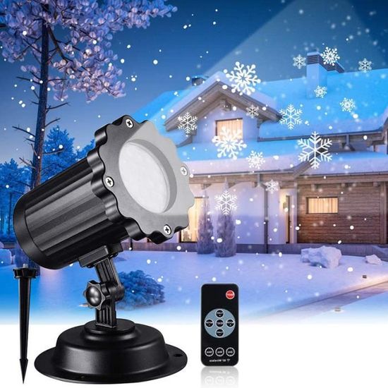 Projecteur De Noël CIXMUS - 12 Diapositives LED, Étanche IP44, Télécommande - Pour Fêtes Et Décorations