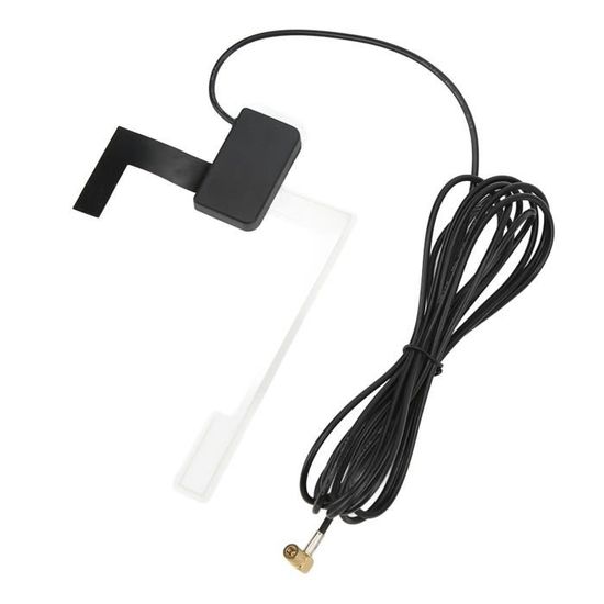 Antenne Auto DAB+/FM/AM Universelle - Compatible Pioneer, Alpine, Clarion - Câble SMB 3m - Pour Améliorer La Réception Radio Voiture
