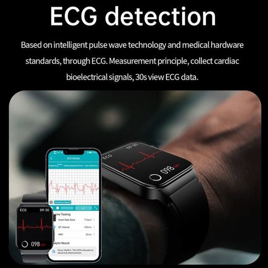 RUMOCOVO Montre connect e ECG pour Xiaomi moniteur de rythme