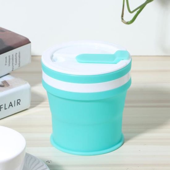 Tasse à Café Portable En Acier Miroir Debout - Tasse Voyage Neuve - Finition Brillante