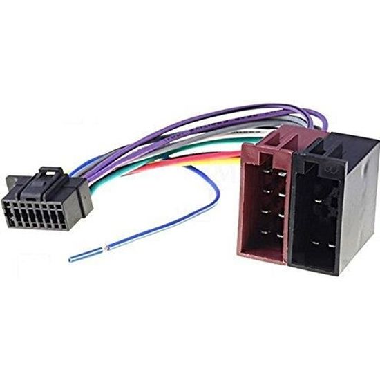 Câble adaptateur ISO autoradio SONY DSX-A200ui DSX-A202ui DSX-A400bt DSX-A300dab