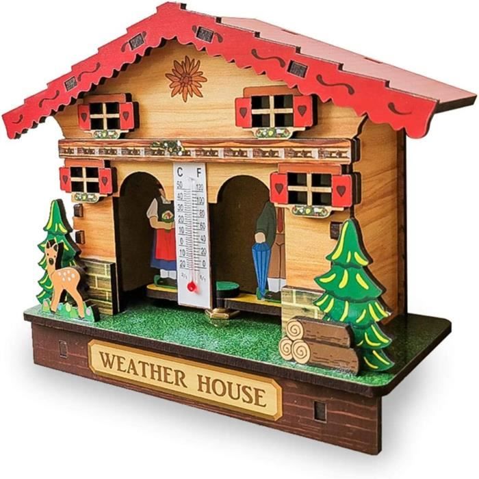 Chalet Meteo en Bois Station Météo Maison, ForêT MéTéO Maison avec