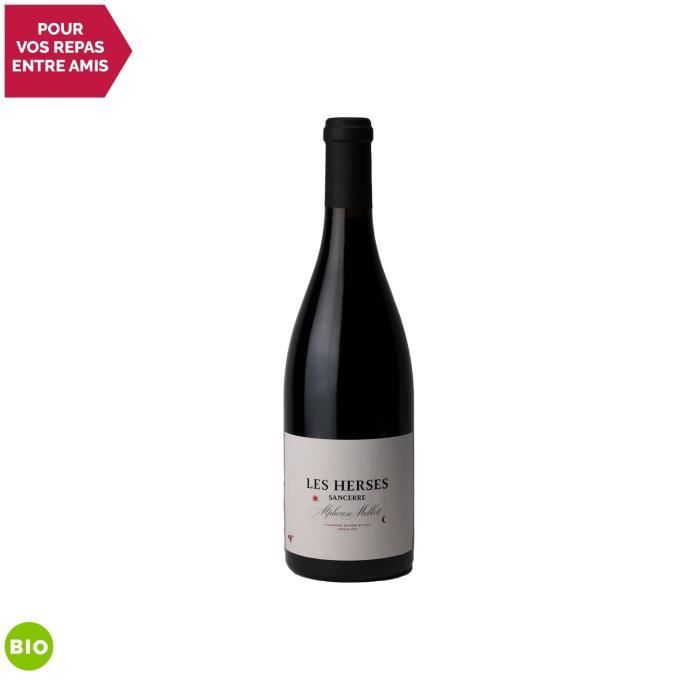 Sancerre Les Herses Rouge 2013 - Bio - 75cl - Alphonse Mellot - Vin AOC Rouge du Val de Loire - Cépage Pinot Noir