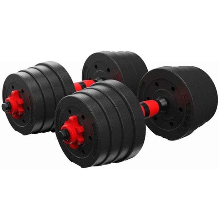 Kit haltères 20kg musculation réglables – poids musculation