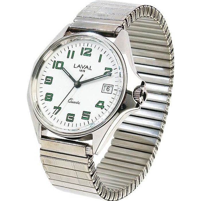 Montre élégance acier blanche - Homme
