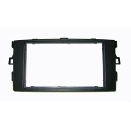 Adaptateur de façade d'autoradio Double DIN Noir Toyota Auris 2007 >