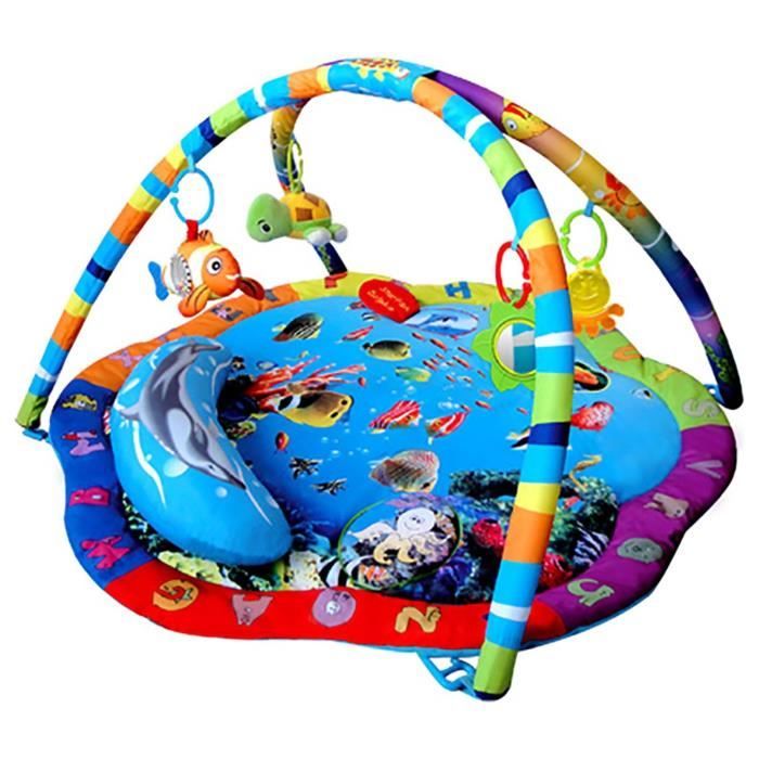 Bebe Style Ocean World - Tapis de jeu et salle de sport avec coussin - Bleu A