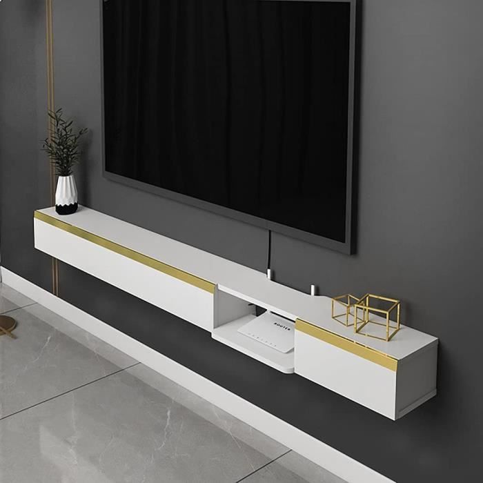 Meuble TV Armoire Murale lowboard Minimaliste,Suspendu Meuble TV Ultra-Mince,Petit Appartement, Chambre à Coucher, Meuble TV Mur67