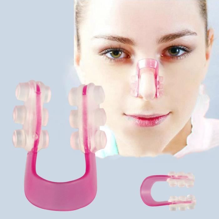 APPAREIL DE MASSAGE MANUEL,Pince en Silicone pince nez rhinoplastie support beauté ascenseur haut nez étroit Correction - Type Rose