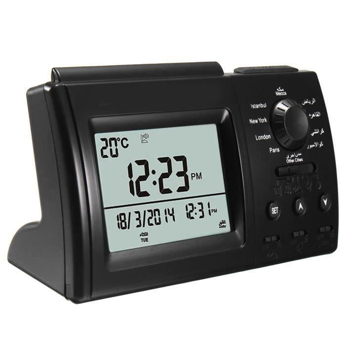Horloge Ramada Numérique Automatique islamique Azan musulman Prière Alarme Adhan Table Ve14679