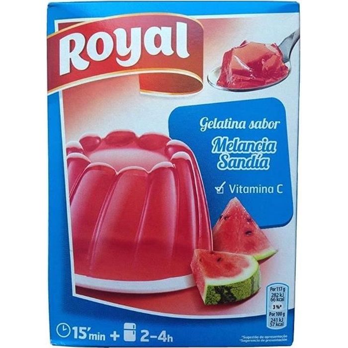 Gélatine Pastèque, Royal, en boite de 170g