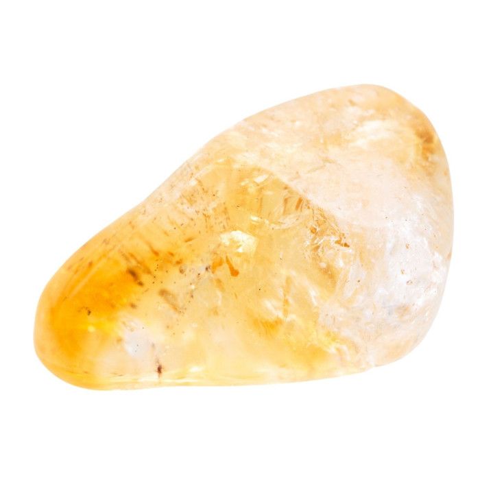 2 X pierres roulées en citrine jaune