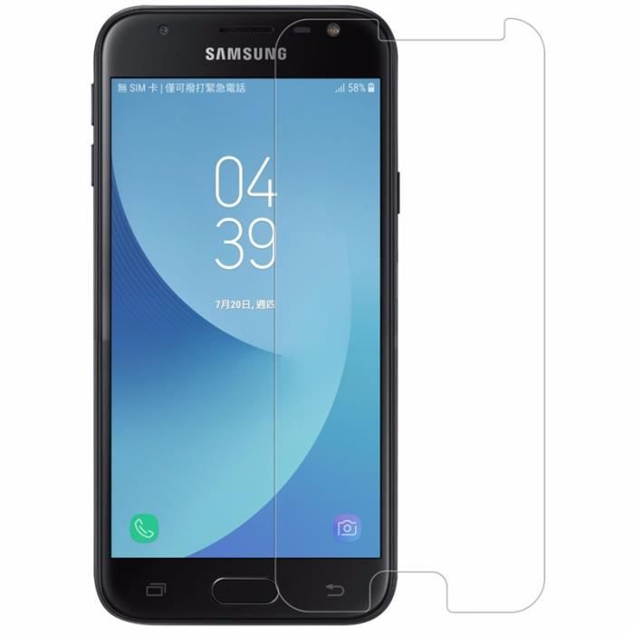 cophone® Verre trempé Samsung Galaxy J3 2017 J330 , film de protection écran Premium Anti Chocs et Casse, Anti empreintes, bords