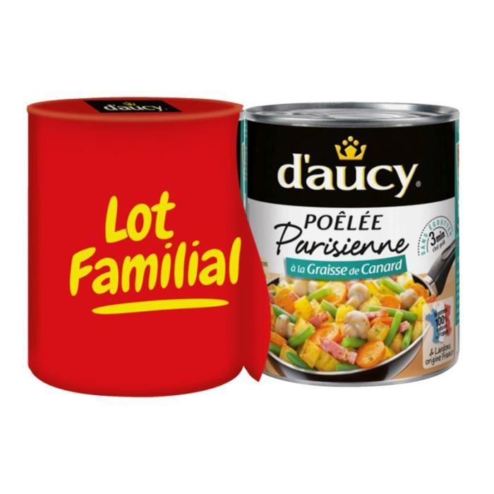 D'AUCY Parisienne Poêlée à la graisse de canard 2x580g