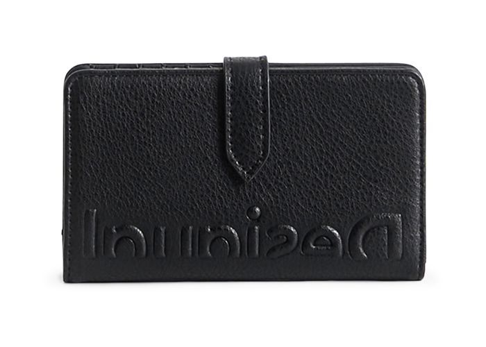 Desigual Mone Half Logo Pia Medium Wallet Black [187744] -  porte-monnaie porte monnaie