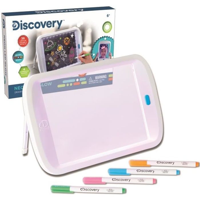 Discovery Magica LED dessiner, enfant, tablette dessin, tableau lumineux enfants, couleur/modèle assorti.