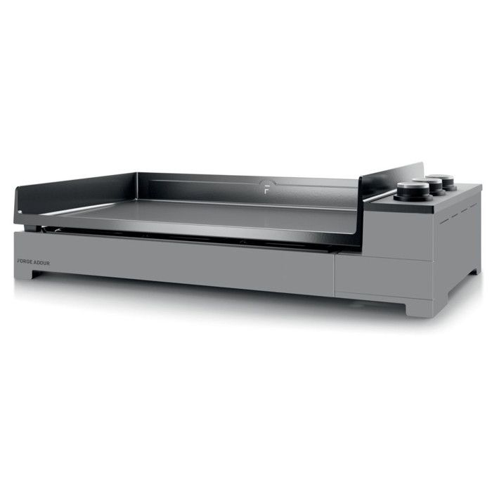 Plancha à gaz FORGE ADOUR Premium 75 Acier Noir et Gris