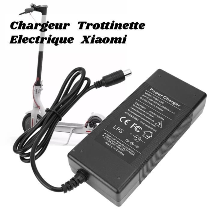 LIA Chargeur de batterie adaptateur électrique 42V 2A pour Xiaomi 220V-7