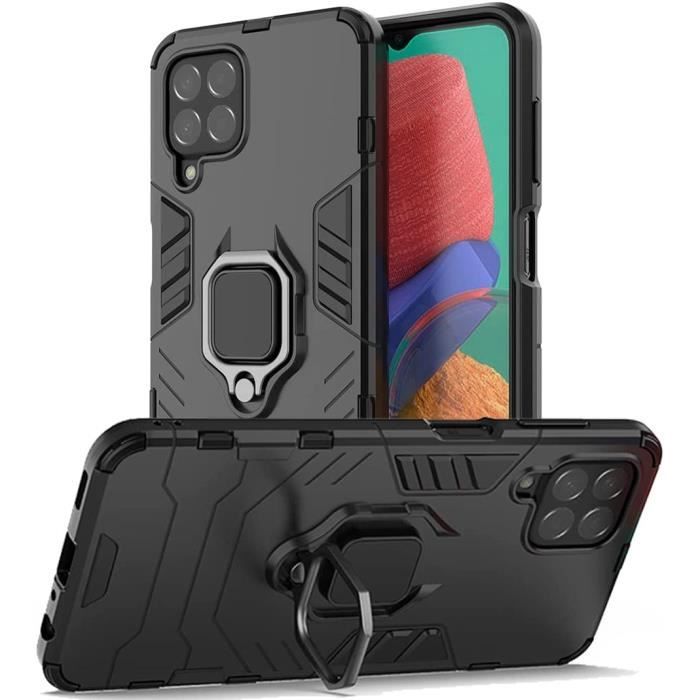 Coque Anti Choc pour Samsung Galaxy M33 5G avec Bague Anti Chute - béquille