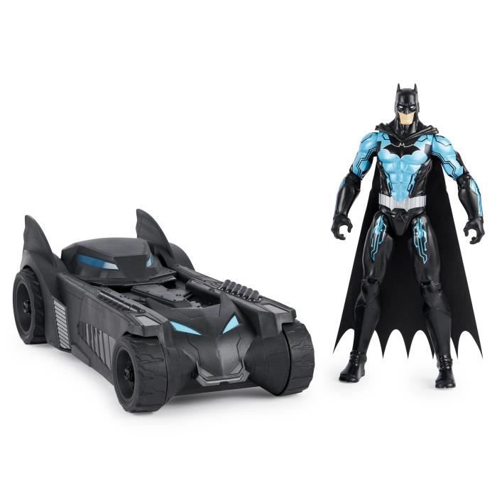 DC COMICS BATMAN - PACK BATMOBILE + FIGURINE 30 CM Batman - 6058417 - Jeu Jouet Enfant