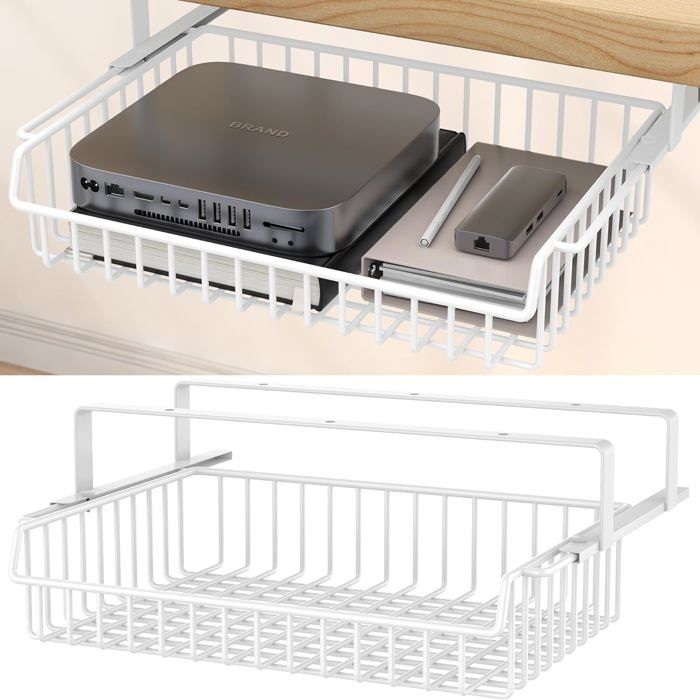 Tiroir De Rangement Pour Clavier à Fixer Sous Le Bureau - Organisateur Pour Clavier Et Souris