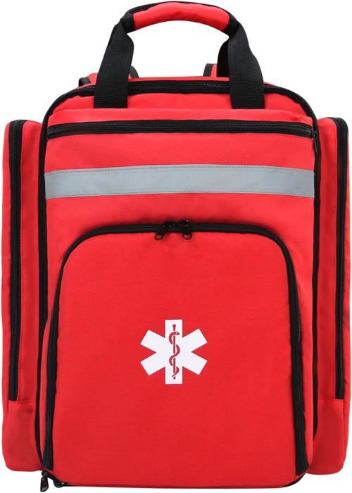 Sac à Dos Premiers Secours Lyirfan - Médical Tactique Grande Capacité Avec Bandes Réfléchissantes - Orange