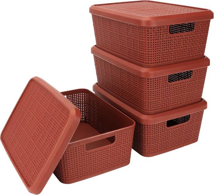 Wanfoou Lot De 30 Boîtes De Rangement Rectangulaires En