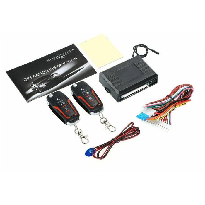 Kit De Verrouillage Centralisé Sans Clé – Télécommande Pour Voiture 12V Avec Alarme Et Localisation