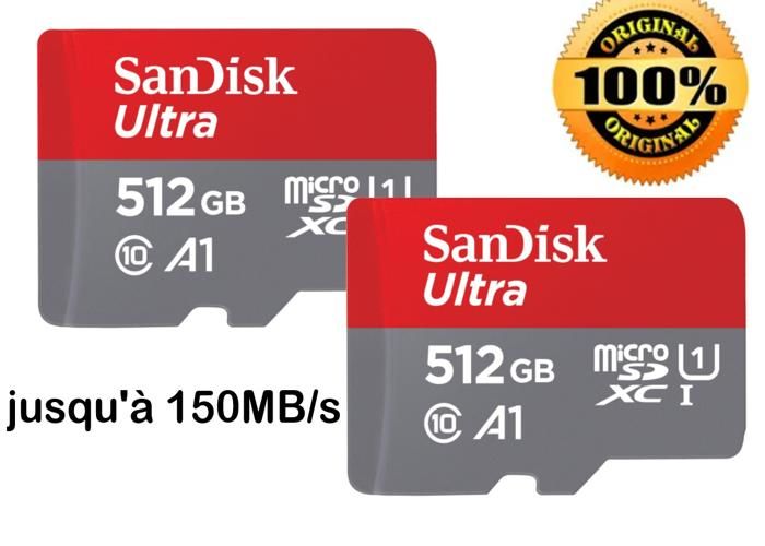 Carte Mémoire SanDisk Ultra SDXC 64Go | Classe 4, Vitesse 15Mo/s | Pour Appareil Photo Et Caméscope HD - 1