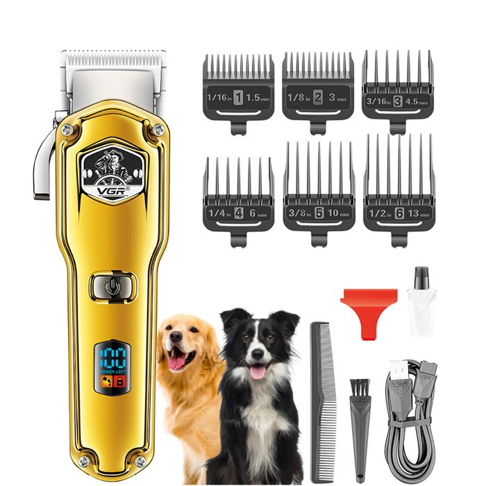 Comparer les prix de Tondeuse pour chiens IPX7 étanche, poil long, sans fil, or