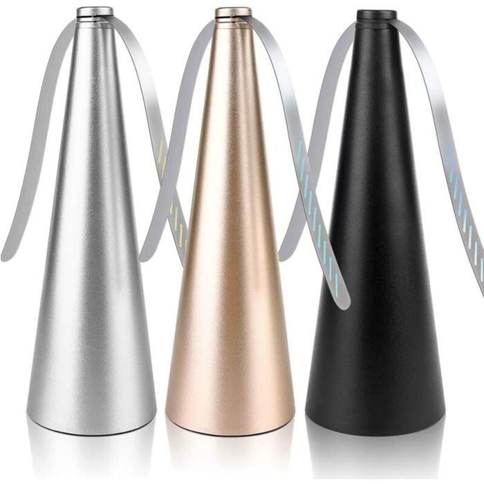 Ventilateur de table - PZCC - Lot de 3 - Portable - Couleurs variées - Alimentation par piles AA - Pzcc