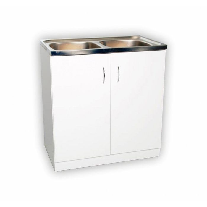 Meuble sous-vasque simple 80x50 blanc