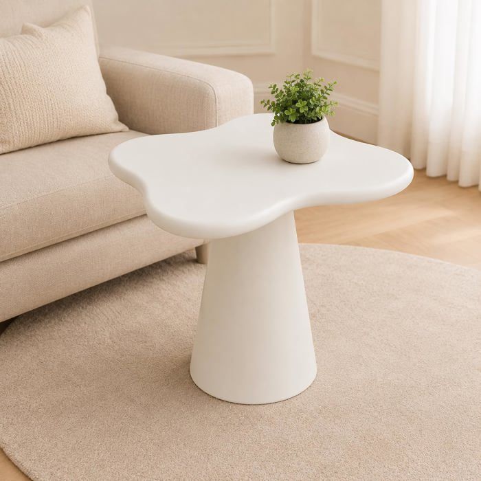 Table dappoint Design irrégulier table basse salon chambre à coucher canapé minimaliste blanc
