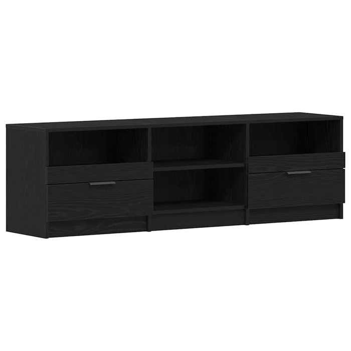 “RabaisMeuble TV/Armoire salon - Banc TV - KENNETH - avec tiroir Noir 150 x 33.5 x 45 cm Bois dingénierie Août361349