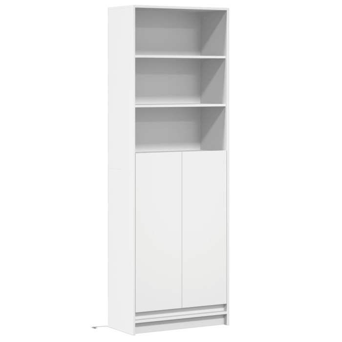 MGH - TOP Haut Armoire Vaisselier - Buffet Pour Salon/Bureau - avec LED blanc 69x325x200 cm - bois d’ingénierie LV1576