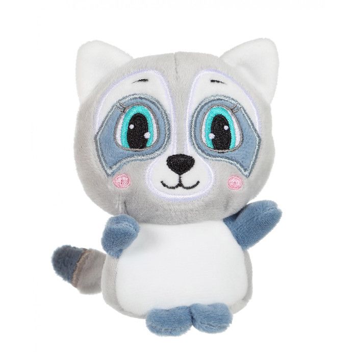 Peluche de Pingüino Floppy Choopy - 22 cm - Negro / Blanco / Gris - Ref