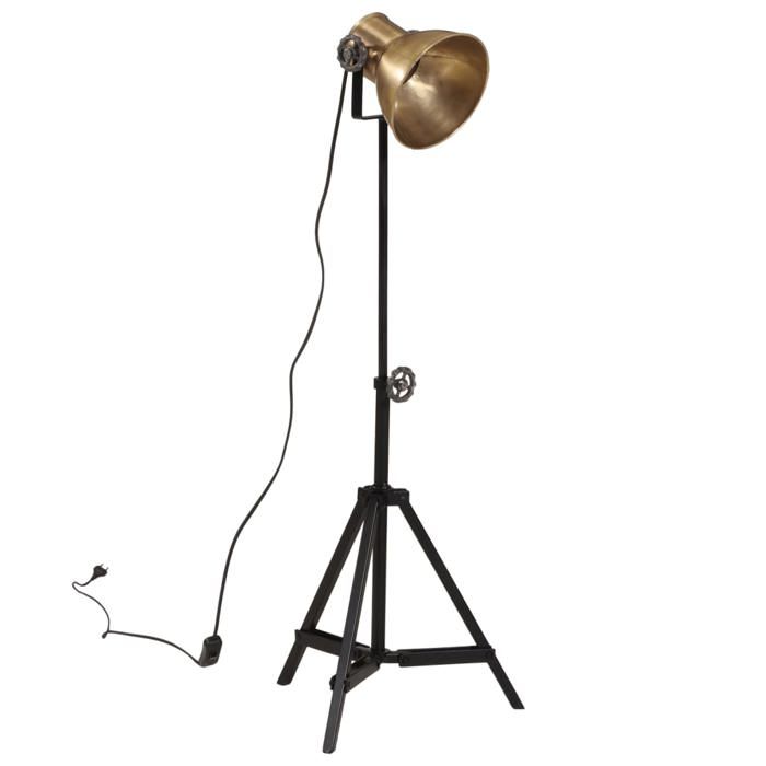 MOTHINESSTO-Lampadaire 25 W laiton antique 35x35x65/95 cm E27