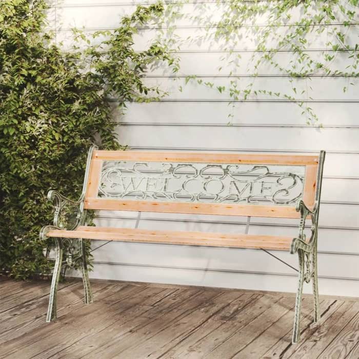 Brun Magnifique Banc de jardin - 2 PLACES - 122cm Bois de sapin massif 122x51x73cm - Banc Park CL5032614
