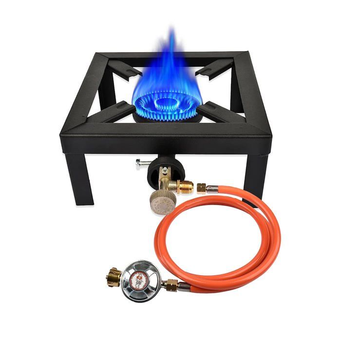 Réchaud de Camping PortableRéchaud tabouret à Gaz 6KW Brûleur à CampingPour Lextérieur Randonnée et Pique-nique