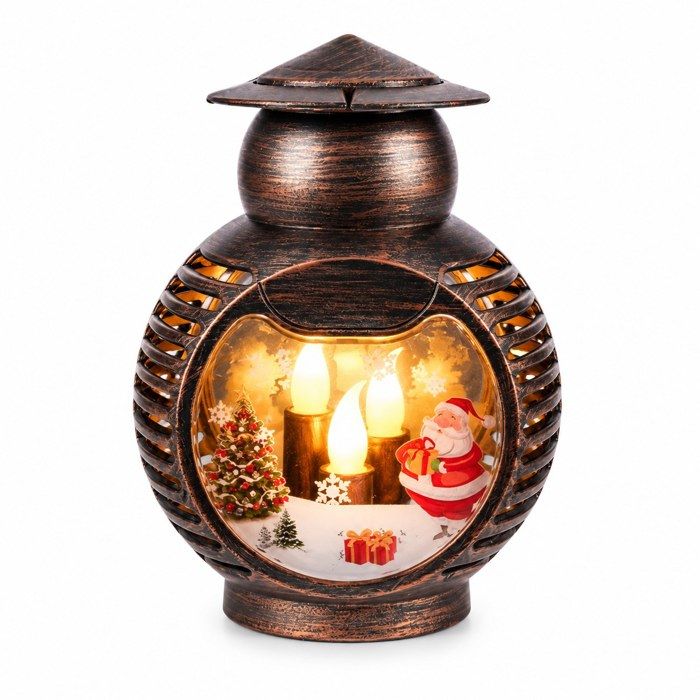 Lampe à projection - Projection de flamme et de 16 motifs de flocons Étoiles scintillantes - Décor de Noël et Halloween - rétro