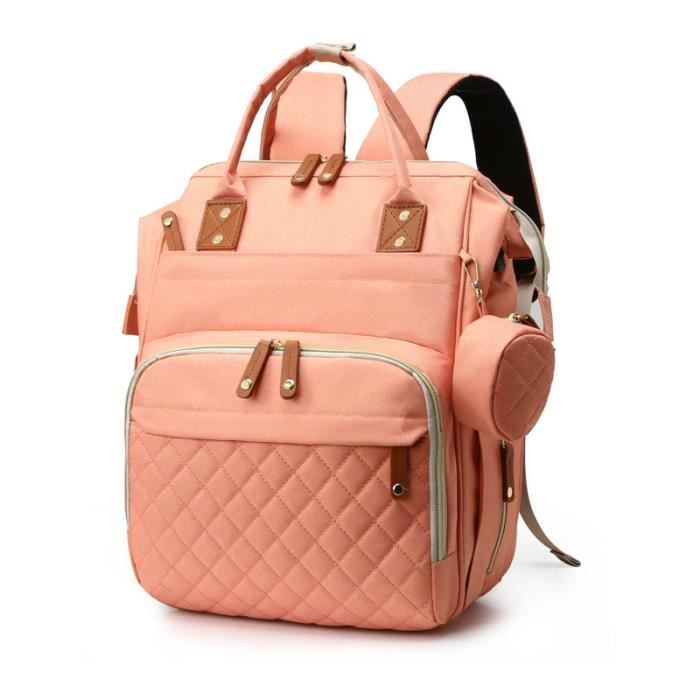 Sac A Dos A Langer Grande Capacite Multifonction Impermeable Rose