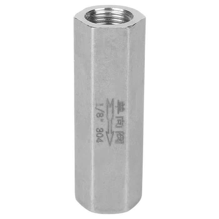 Clapet Anti-Retour Akozon 1/2" DN15 En Acier Inoxydable 304 - Pour Eau, Vapeur, Huile - 200 PSI - Filetage Femelle - 7