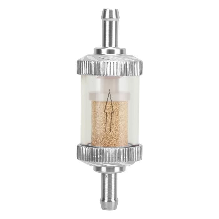 Akozon Motorcycle Fuel Filter Motorcycle Fuel Gasoline Filter Carving