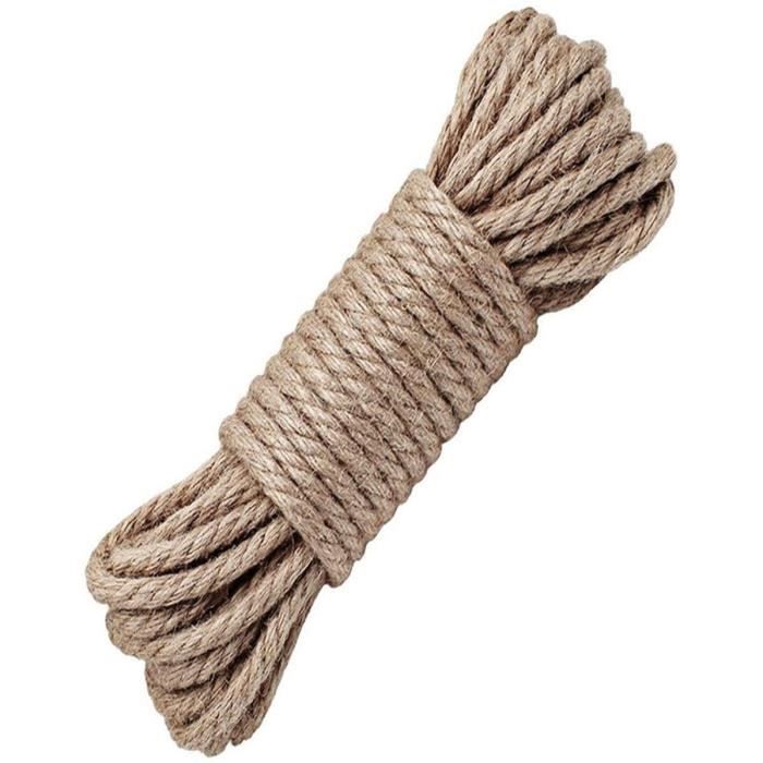 Corde Jute 20mm 30mm Naturelle Corde Jute Naturelle 20 M - Épaisseur 30 Mm - Sport Décoration Jardin Corde Sport Déco