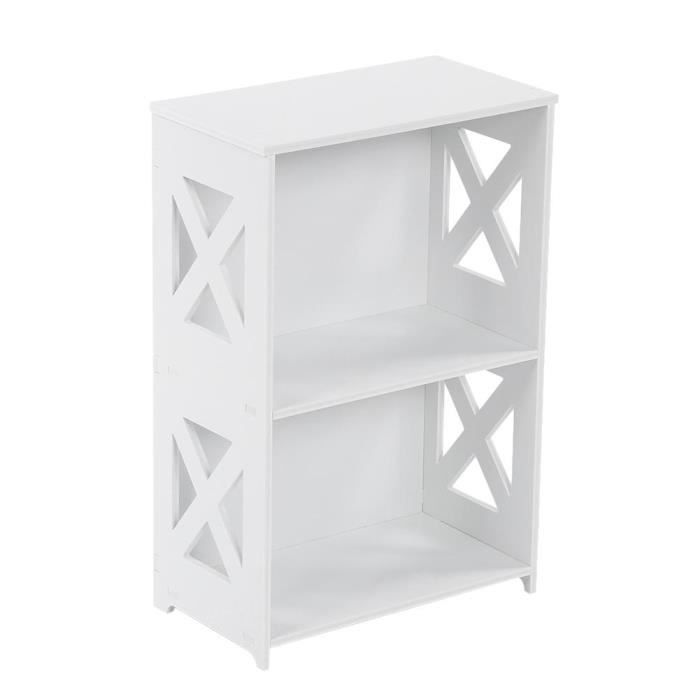 LIA Petite Bibliothèque À 2 Niveaux Etagère De Rangement Pour Livres