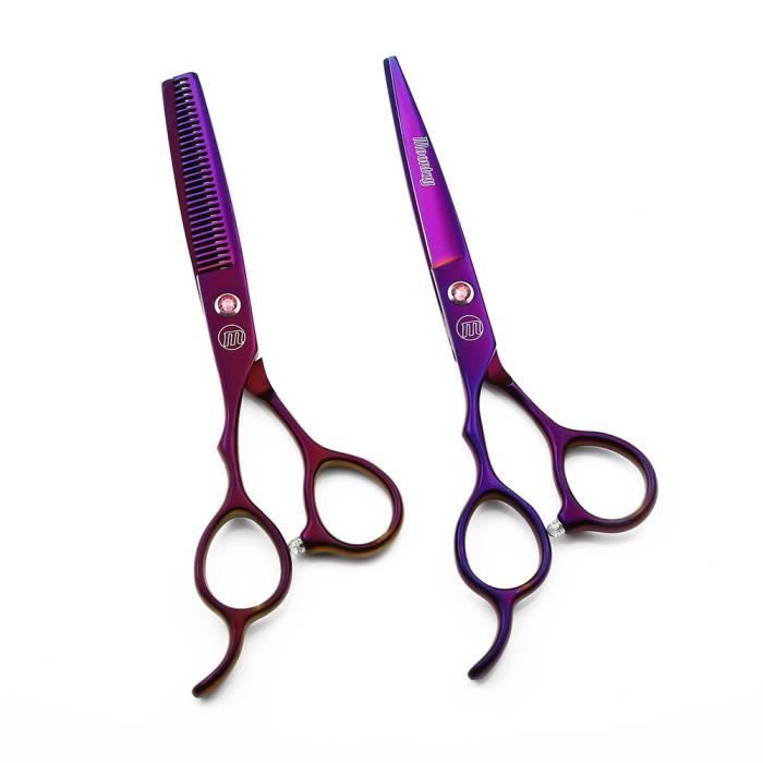 Moontay 6 0 Pouces Ciseaux Set Gaucher Coiffure Cheveux Coupe Ciseaux Japonais Inox Ideal Pour Salon De Coiffure Cdiscount Au Quotidien