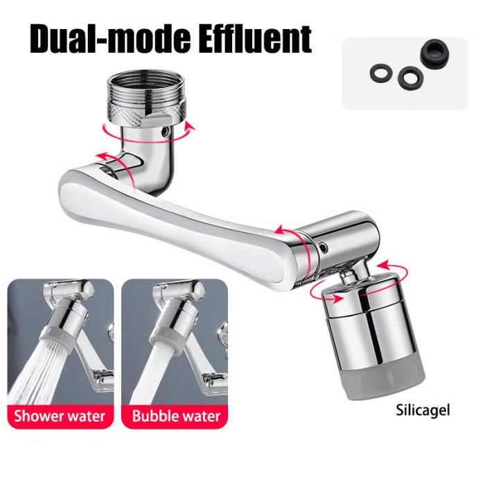 Fixation De Robinet Aérateur, 1080 Degrés Aérateur De Robinet Pivotant