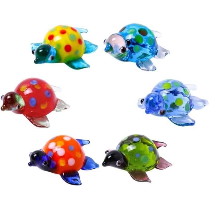 COLLECTION DE FIGURINES De Tortue En Verre, Sculpture Animale Pour EUR 28,21 - FR