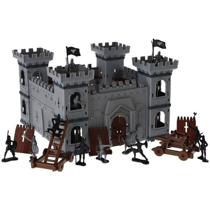 Chateau Fort Medieval enfant 65 pieces Figurines Chevaliers Soldats et  accessoires Forteresse Set Jouet Fantastique et carte - Cdiscount Jeux -  Jouets